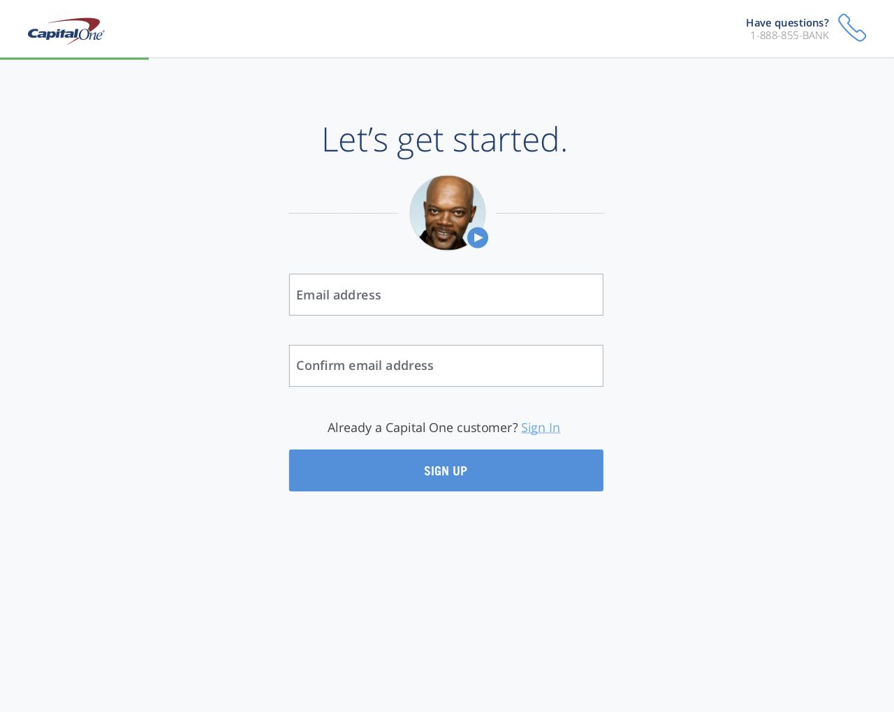 SCREENSHOT: Capital One online login page